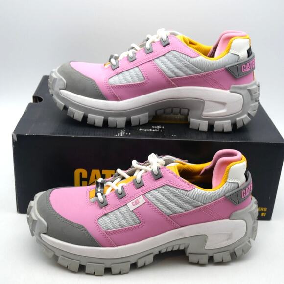 Caterpillar Women's 9 Invader CT Work Shoes Sneakers Rose Bloom Composite Toe - Picture 2 of 10